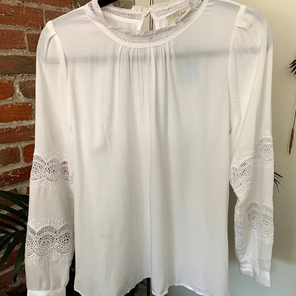 Loft Blouse with Lace Details